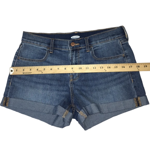 Old Navy Blue Denim Stretch Jean Shorts - Women’s Size 6 - Picture 4 of 12